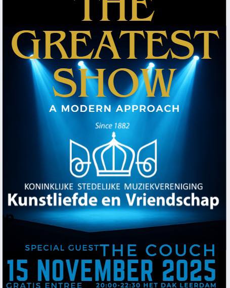 15 november is ons najaarsconcert. Dit keer samen met een echte band: @thecouch_band 

Wij hebben er zin in! Zien we je dan?